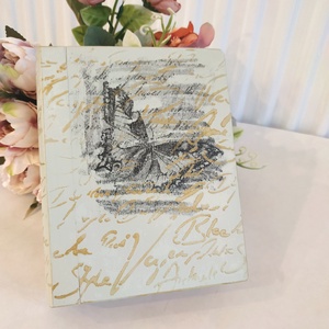 Titkok őre- könyv formájú puzzle doboz( Fekete pillangó menta) - Meska.hu