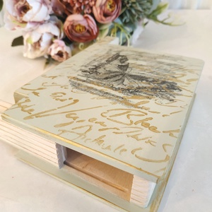 Titkok őre- könyv formájú puzzle doboz( Fekete pillangó menta) - otthon & életmód - dekoráció - asztal és polc dekoráció - díszdoboz - Meska.hu