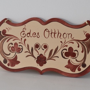 Édes otthon tábla- Megyaszó - otthon & életmód - dekoráció - ajtó- és ablak dekoráció - ajtódísz & kopogtató - Meska.hu