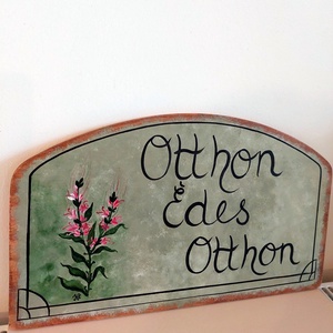 Otthon Édes otthon tábla- izsóp - otthon & életmód - ház & kert - isten hozott tábla - Meska.hu