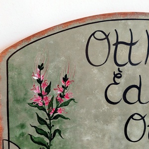 Otthon Édes otthon tábla- izsóp - otthon & életmód - ház & kert - isten hozott tábla - Meska.hu