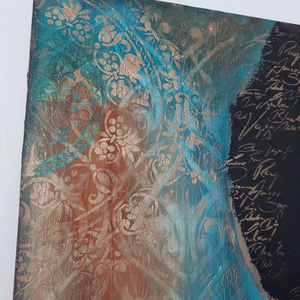 Fali kép - művészet - festmény - festmény vegyes technika - Meska.hu