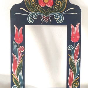 Kézzel festett tükör keret - otthon & életmód - dekoráció - tükör - Meska.hu
