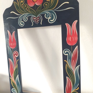 Kézzel festett tükör keret - otthon & életmód - dekoráció - tükör - Meska.hu