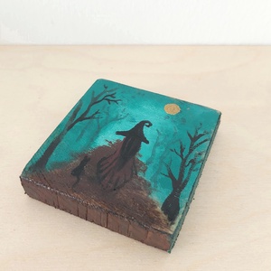 Boszorkány találkozó-mini fali kép - otthon & életmód - dekoráció - fali és függő dekoráció - falra akasztható dekor - Meska.hu