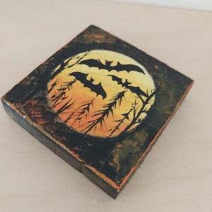 Halloween -mini fali kép - otthon & életmód - dekoráció - fali és függő dekoráció - falra akasztható dekor - Meska.hu