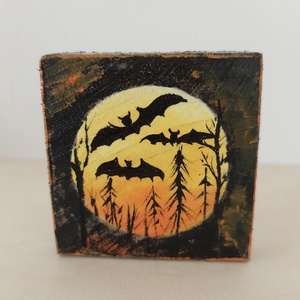 Halloween -mini fali kép - otthon & életmód - dekoráció - fali és függő dekoráció - falra akasztható dekor - Meska.hu