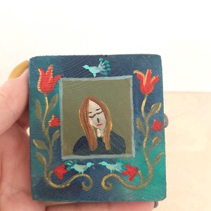 Szerelmi bánat-mini fali kép - Meska.hu