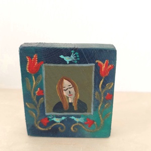 Szerelmi bánat-mini fali kép - otthon & életmód - dekoráció - fali és függő dekoráció - falra akasztható dekor - Meska.hu