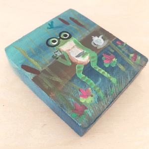 Tea szünet-mini fali kép - otthon & életmód - dekoráció - fali és függő dekoráció - falra akasztható dekor - Meska.hu