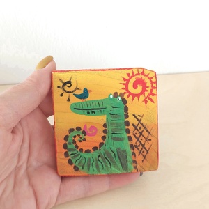 Kroki-mini fali kép - otthon & életmód - dekoráció - fali és függő dekoráció - falra akasztható dekor - Meska.hu