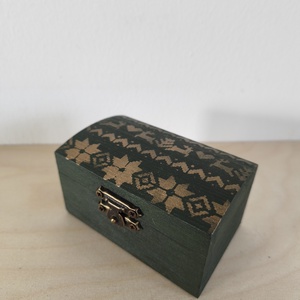 Karácsonyi ékszerdoboz- rénszervas - ékszer - ékszertartó - ékszerdoboz - Meska.hu