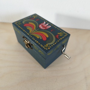 Zenedoboz- hartai népi mintával, Otthon & Életmód, Dekoráció, Asztal és polc dekoráció, Zenedoboz, Festett tárgyak, MESKA