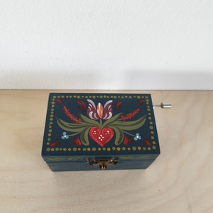 Zenedoboz- hartai népi mintával - otthon & életmód - dekoráció - asztal és polc dekoráció - zenedoboz - Meska.hu