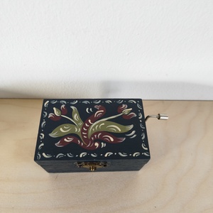 Zenedoboz- kórósi népi mintával, Otthon & Életmód, Dekoráció, Asztal és polc dekoráció, Zenedoboz, Festett tárgyak, MESKA