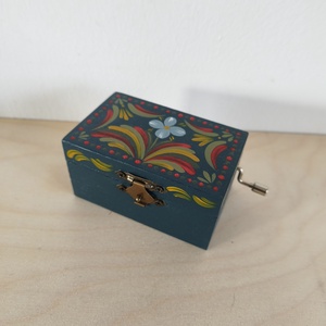 Zenedoboz- hartai népi mintával, Otthon & Életmód, Dekoráció, Asztal és polc dekoráció, Zenedoboz, Festett tárgyak, MESKA