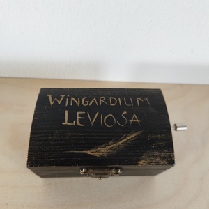 Zenedoboz- wingardium leviosa - otthon & életmód - dekoráció - asztal és polc dekoráció - zenedoboz - Meska.hu