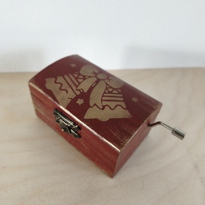 Zenedoboz- karácsonyi, Otthon & Életmód, Dekoráció, Asztal és polc dekoráció, Zenedoboz, Festett tárgyak, MESKA