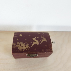 Zenedoboz- karácsonyi, Otthon & Életmód, Dekoráció, Asztal és polc dekoráció, Zenedoboz, Festett tárgyak, MESKA