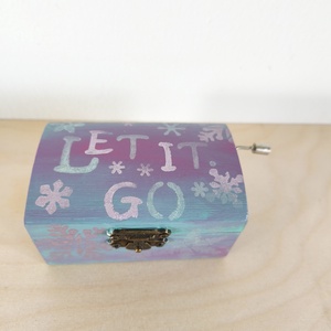 Zenedoboz- karácsonyi jégvarázs, Otthon & Életmód, Dekoráció, Asztal és polc dekoráció, Zenedoboz, Festett tárgyak, MESKA