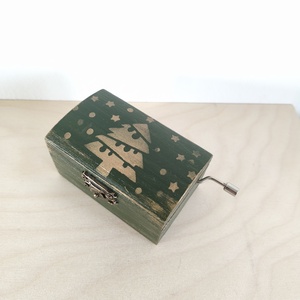 Zenedoboz- karácsonyi, Otthon & Életmód, Dekoráció, Asztal és polc dekoráció, Zenedoboz, Festett tárgyak, MESKA