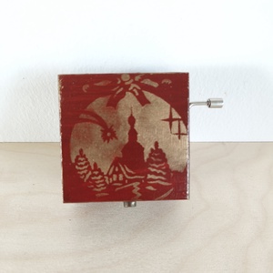 Zenedoboz- karácsonyi, Otthon & Életmód, Dekoráció, Asztal és polc dekoráció, Zenedoboz, Festett tárgyak, MESKA