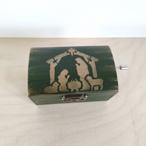 Zenedoboz- karácsonyi Betlehem - Meska.hu