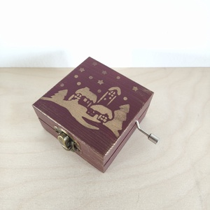 Zenedoboz- karácsonyi, Otthon & Életmód, Dekoráció, Asztal és polc dekoráció, Zenedoboz, Festett tárgyak, MESKA