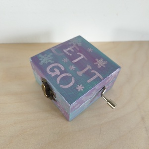 Zenedoboz- karácsonyi jégvarázs- Let it go - otthon & életmód - dekoráció - asztal és polc dekoráció - zenedoboz - Meska.hu