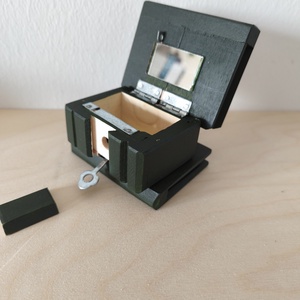 Puzzle doboz/ titkos doboz XS - karácsonyi- XS méret - ékszer - ékszertartó - ékszerdoboz - Meska.hu