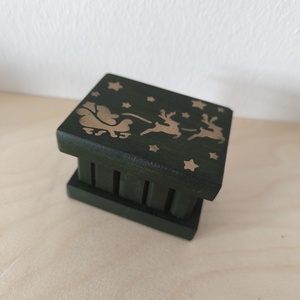Puzzle doboz/ titkos doboz XS - karácsonyi- XS méret - ékszer - ékszertartó - ékszerdoboz - Meska.hu