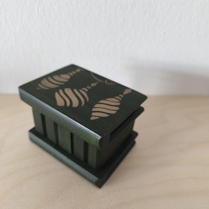 Puzzle doboz/ titkos doboz XS - karácsonyi- XS méret, Ékszer, Ékszertartó, Ékszerdoboz, Festett tárgyak, MESKA