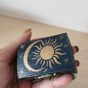 Mini kincses doboz  - ékszer - ékszertartó - ékszerdoboz - Meska.hu