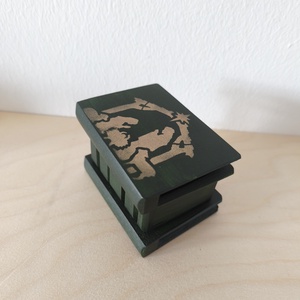 Puzzle doboz/ titkos doboz XS - karácsonyi- XS méret, Ékszer, Ékszertartó, Ékszerdoboz, Festett tárgyak, MESKA