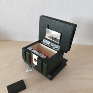 Puzzle doboz/ titkos doboz XS - karácsonyi- XS méret - ékszer - ékszertartó - ékszerdoboz - Meska.hu