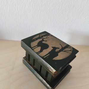 Puzzle doboz/ titkos doboz XS - karácsonyi- XS méret, Ékszer, Ékszertartó, Ékszerdoboz, Festett tárgyak, MESKA