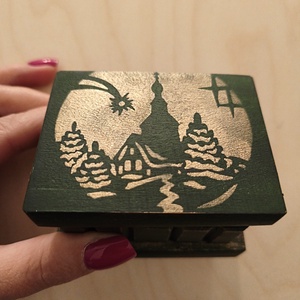 Puzzle doboz/ titkos doboz XS - karácsonyi- XS méret - Meska.hu