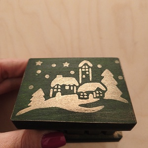 Puzzle doboz/ titkos doboz XS - karácsonyi- XS méret - Meska.hu