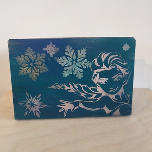 Puzzle doboz/ titkos doboz - Elza- Jégvarázs- Frozen-M méret - ékszer - ékszertartó - ékszerdoboz - Meska.hu