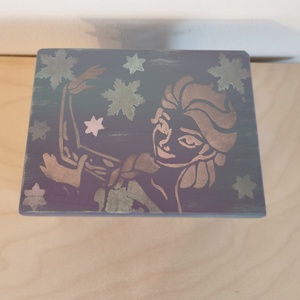 Puzzle doboz/ titkos doboz - Elza- Jégvarázs- Frozen-M méret - ékszer - ékszertartó - ékszerdoboz - Meska.hu