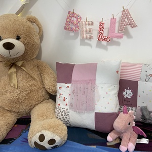 Egyedi, bármilyen névvel elkészíthető dísz, ágyra, falra, gyerekszobába - otthon & életmód - dekoráció - fali és függő dekoráció - függődísz - Meska.hu