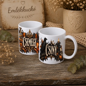 Páros Halloween bögre szett � Csíny / Csemege - otthon & életmód - konyhafelszerelés, tálalás - tálalás - bögre & csésze - Meska.hu