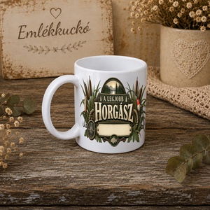 Személyre szabható horgász bögre � A legjobb horgász - otthon & életmód - konyhafelszerelés, tálalás - tálalás - bögre & csésze - Meska.hu