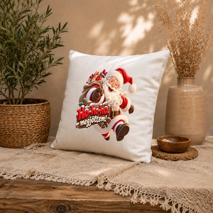 Karácsonyi Télapó � ünnepi díszpárnahuzat 40�40 cm - Meska.hu