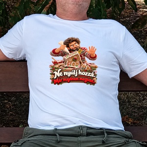 Ne nyúlj hozzá, már majdnem megvan � vicces férfi karácsonyi póló, humoros ajándék - ruha & divat - férfi ruha - póló - Meska.hu