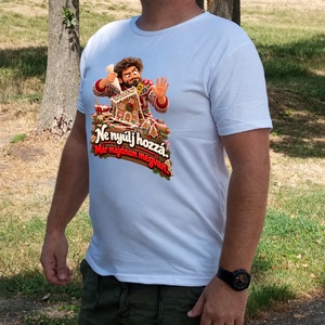 Ne nyúlj hozzá, már majdnem megvan � vicces férfi karácsonyi póló, humoros ajándék - ruha & divat - férfi ruha - póló - Meska.hu