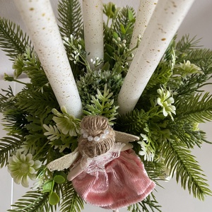 Adventi asztaldísz koszorú 01 - karácsony - adventi díszek - adventi koszorú - Meska.hu