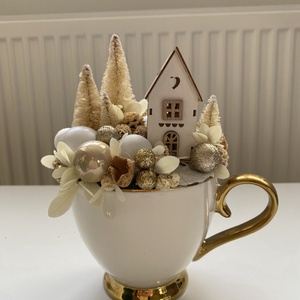 Karácsonyi dísz bögre 02, Karácsony, Karácsonyi lakásdekoráció, Ünnepi asztaldekoráció, , MESKA