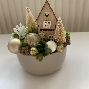 Karácsonyi tál dísz 01 - Meska.hu