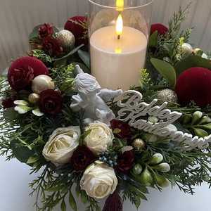 Karácsonyi asztalközép  01 - Meska.hu